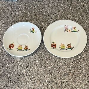 Noritake Children’s Mini Plates (2) - Made in Japan